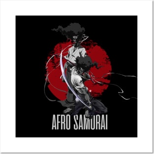 afro dark samurai Posters and Art